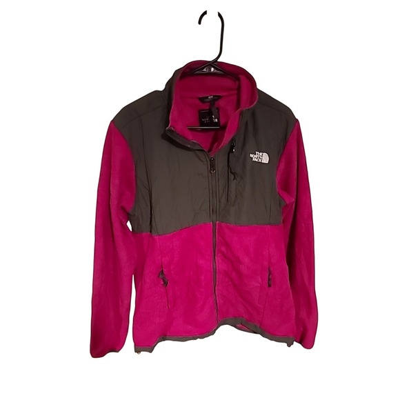 North Face Women's Fleece Jacket Size XXL Pink And Grey - Picture 1 of 2